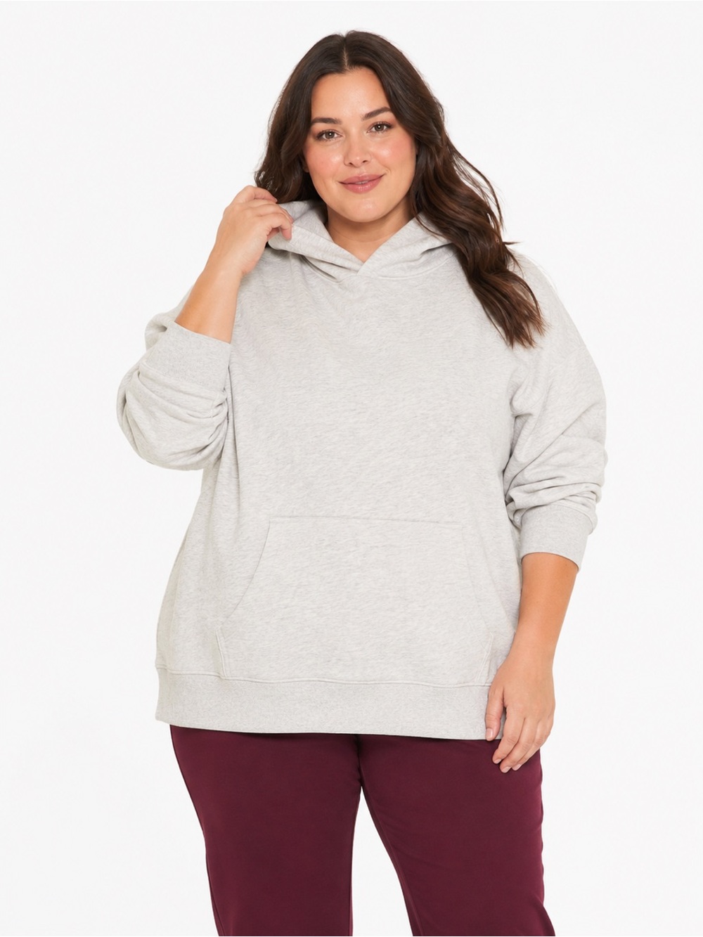 Wild Fable Women’s Oversized Hooded Pullover Sweatshirt Heather Gray Size XL